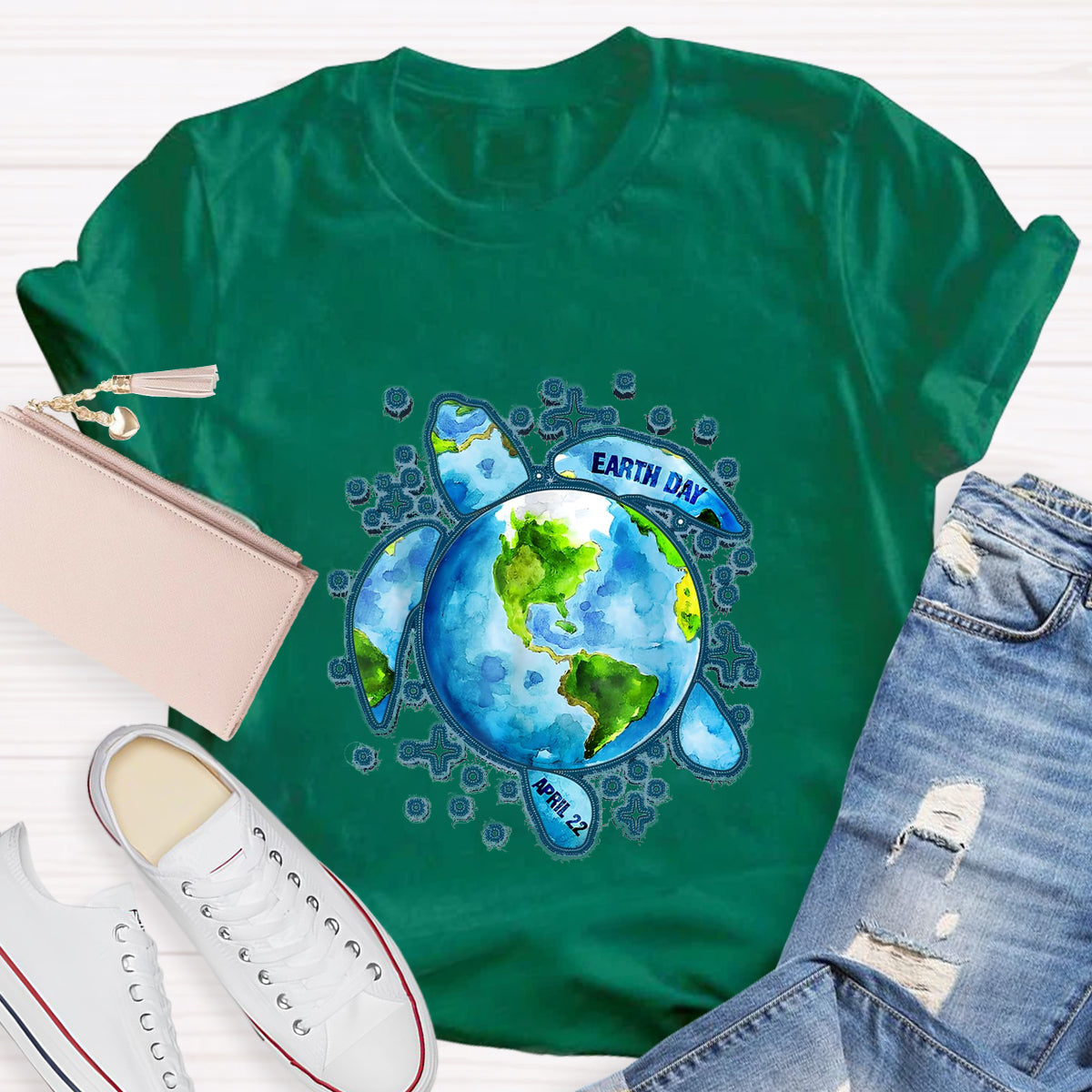 Earth Day Save The Turtles Teacher T-Shirt