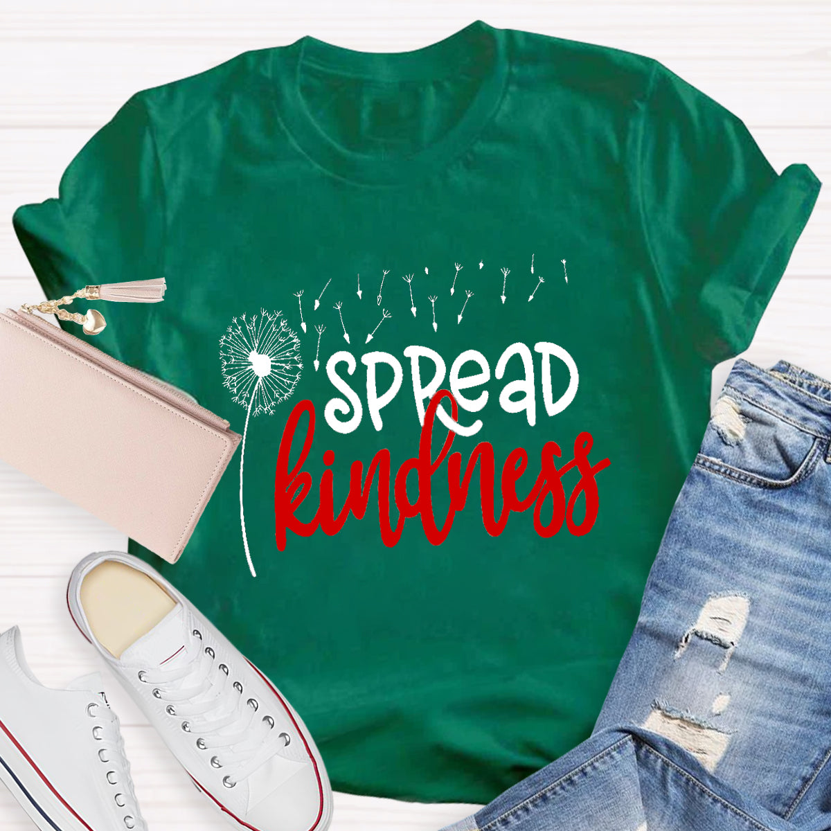 Spread Kindness Dandelion Teacher T-Shirt
