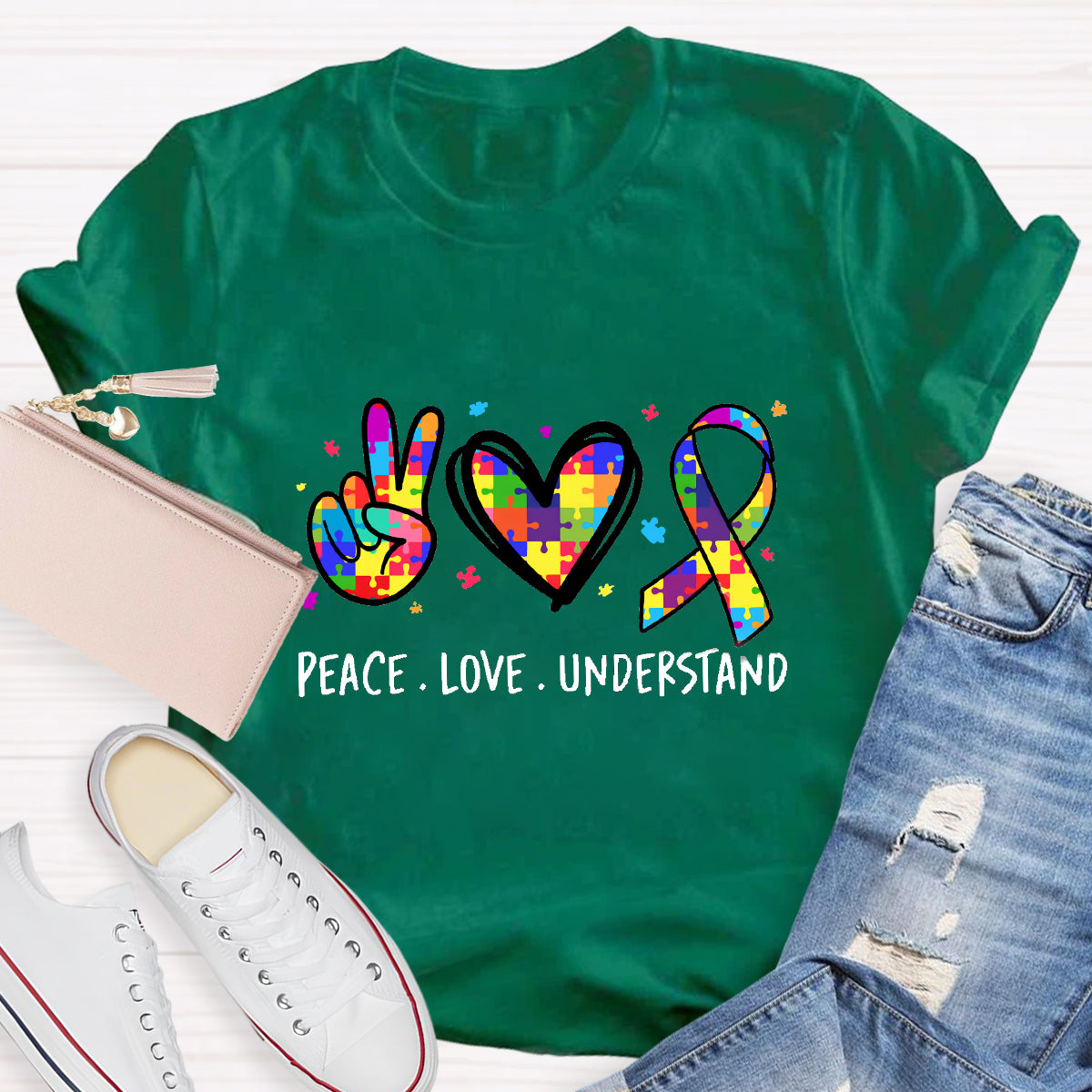 Peace Love Understand Teacher T-Shirt