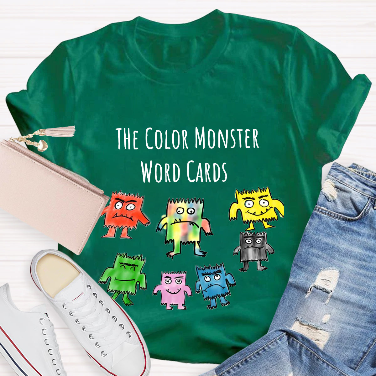 The Color Monster Word Card T-Shirt