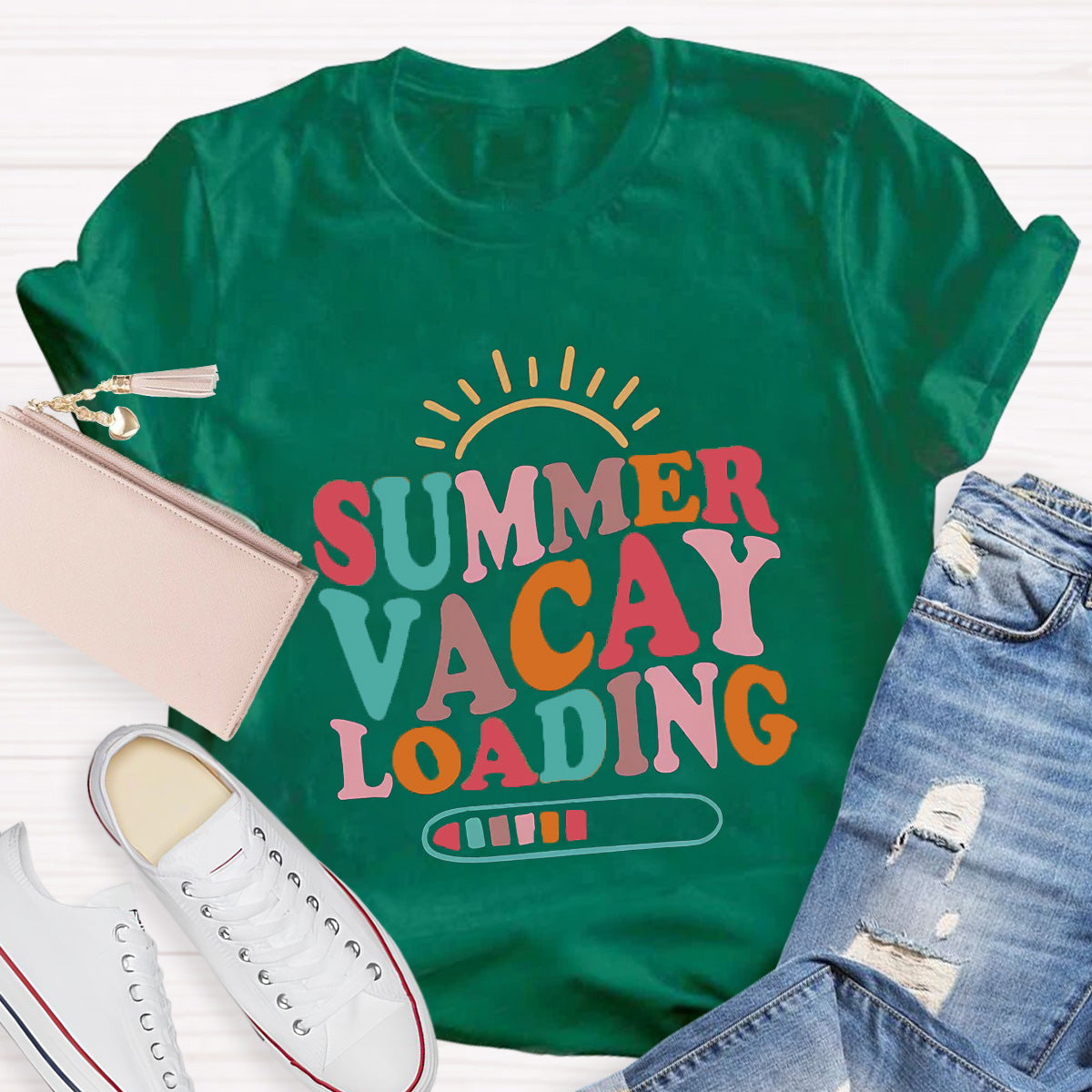 Summer Vacay Loading Teacher T-Shirt
