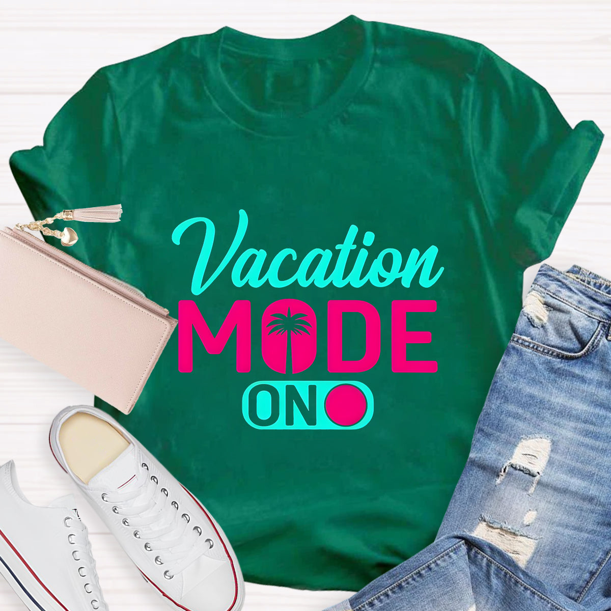 Vacation Mode On Teacher T-Shirt