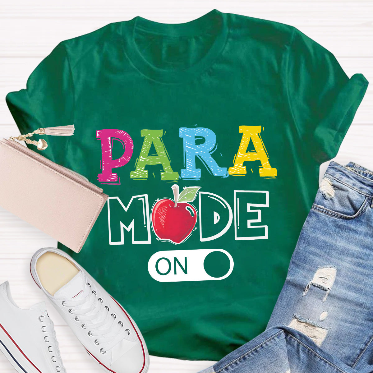 Para Mode On Teacher T-Shirt