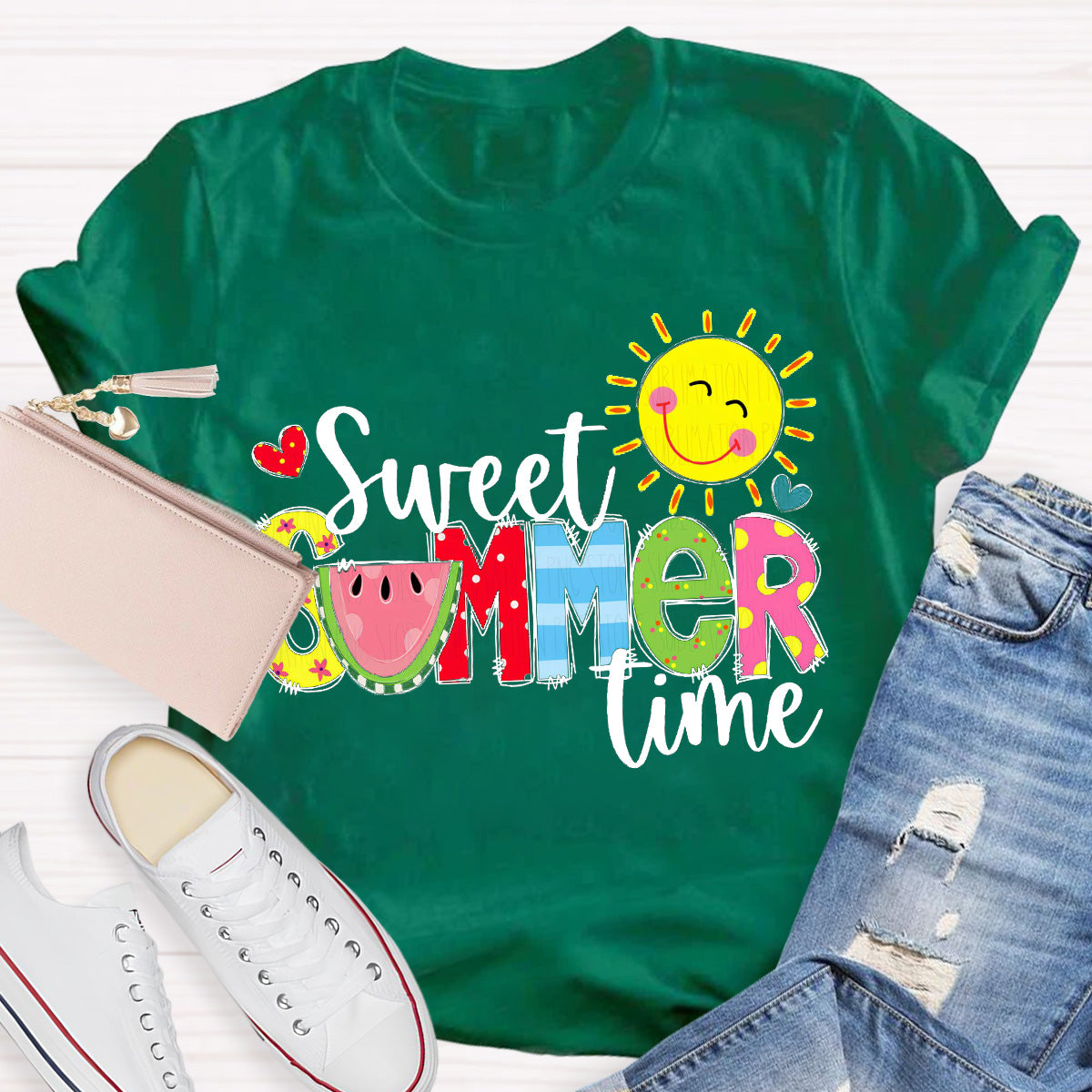 Sweet Summer Time Sunny Teacher T-Shirt