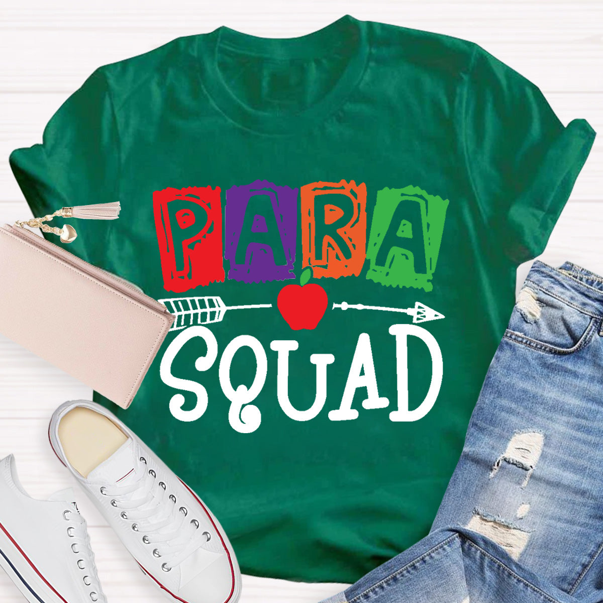 Para Squad Apple Teacher T-Shirt