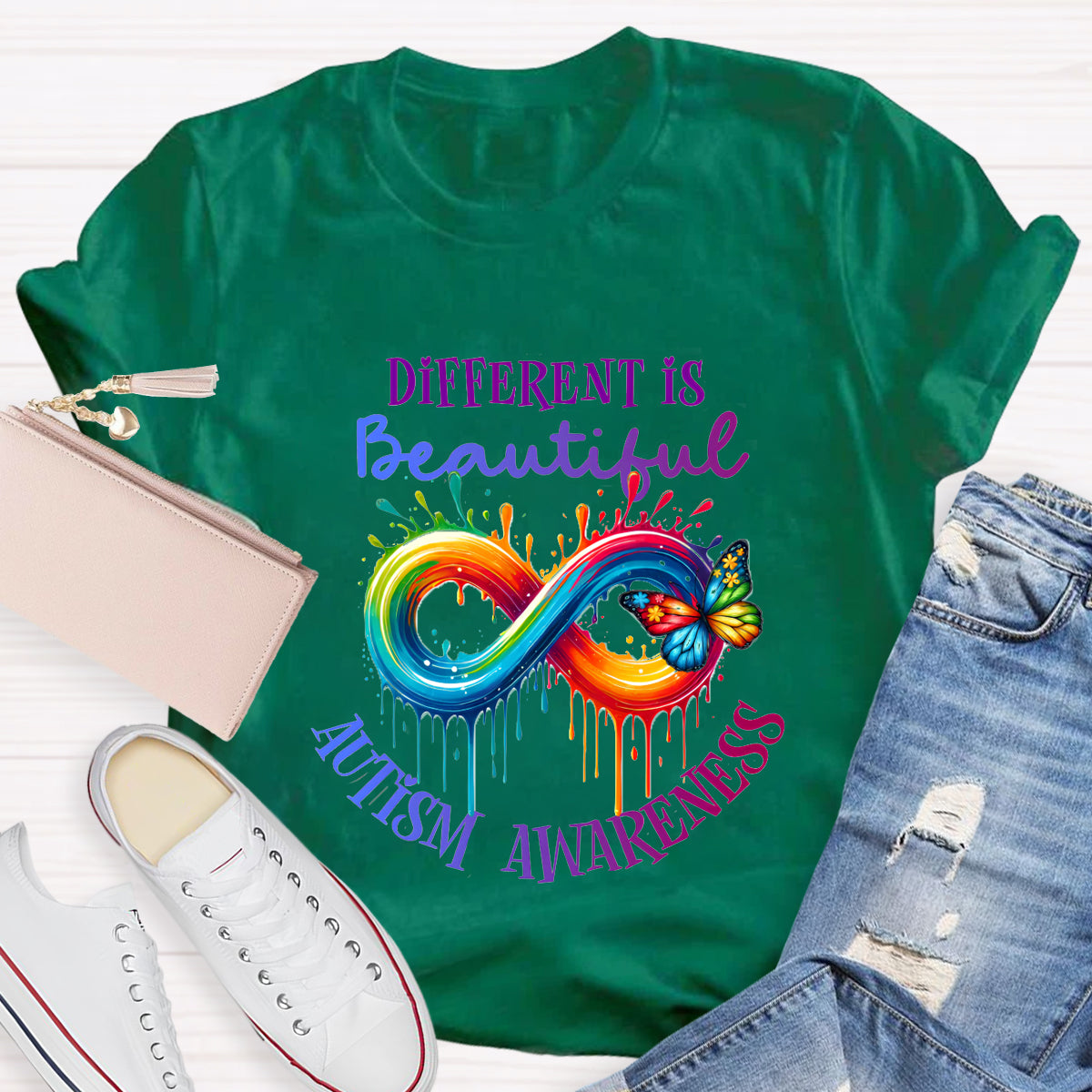 Different Is Beautiful Autism Awareness T-Shirt