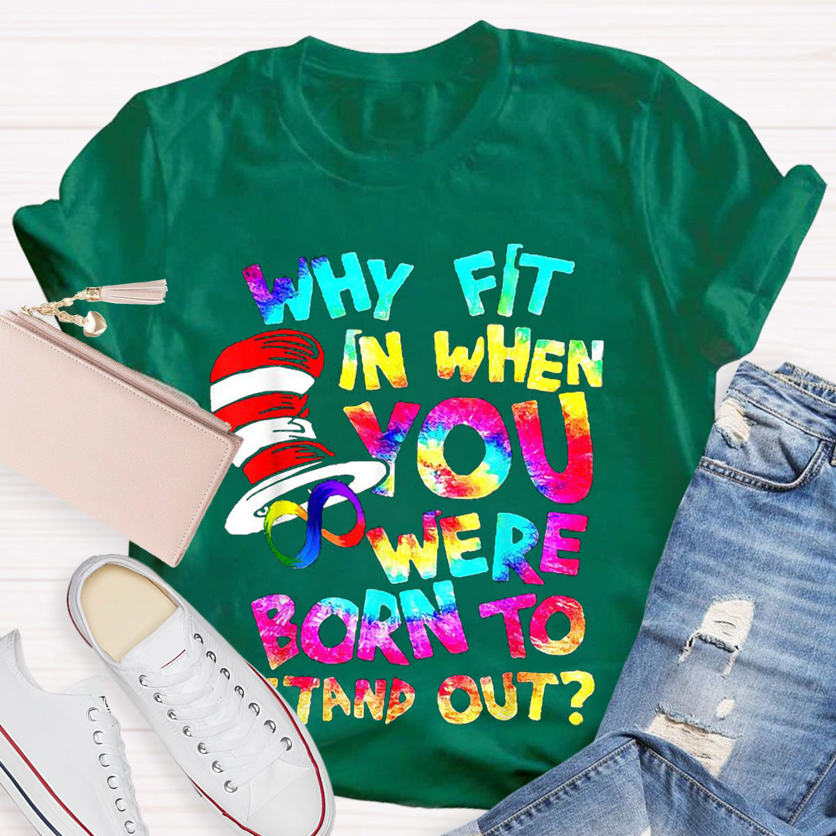Born To Stand Out Teacher T-Shirt