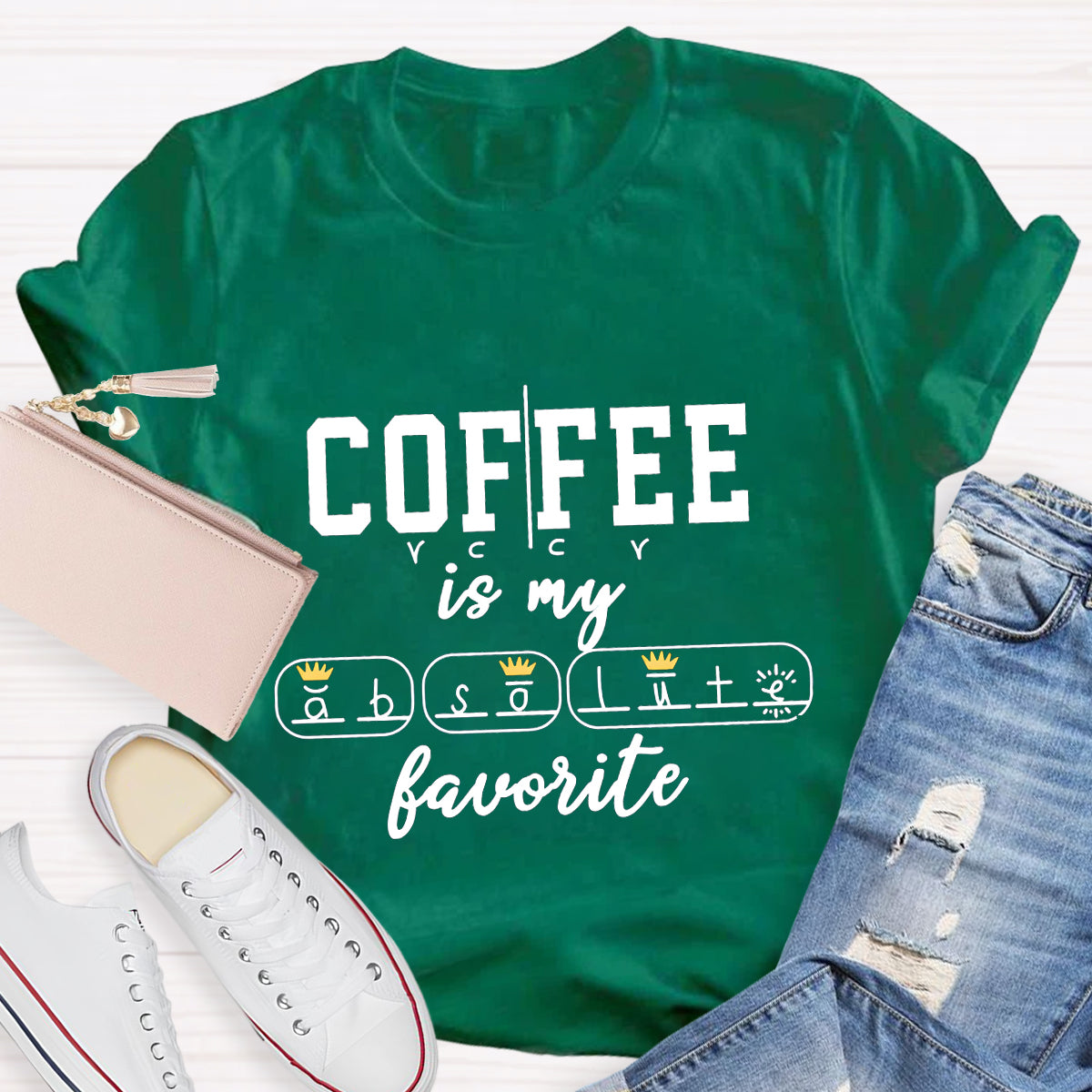 Coffee Is My Favorite English Teacher T-Shirt