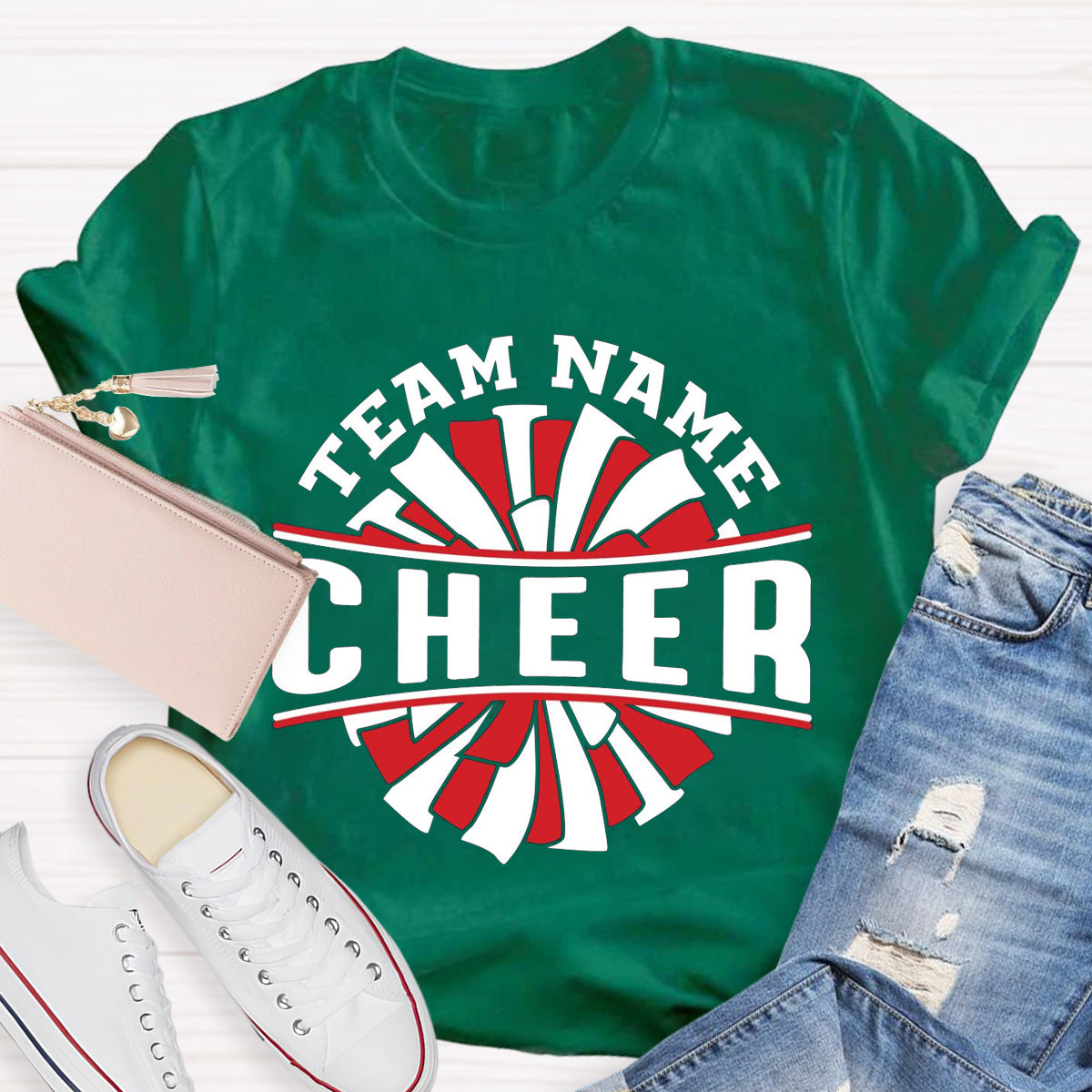 Personalized Team Name Cheer Teacher T-Shirt