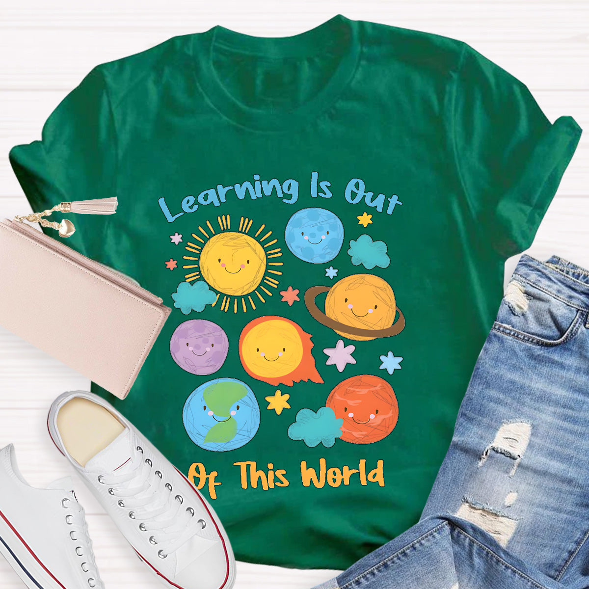 Learning Is Out Of This World Teacher T-Shirt