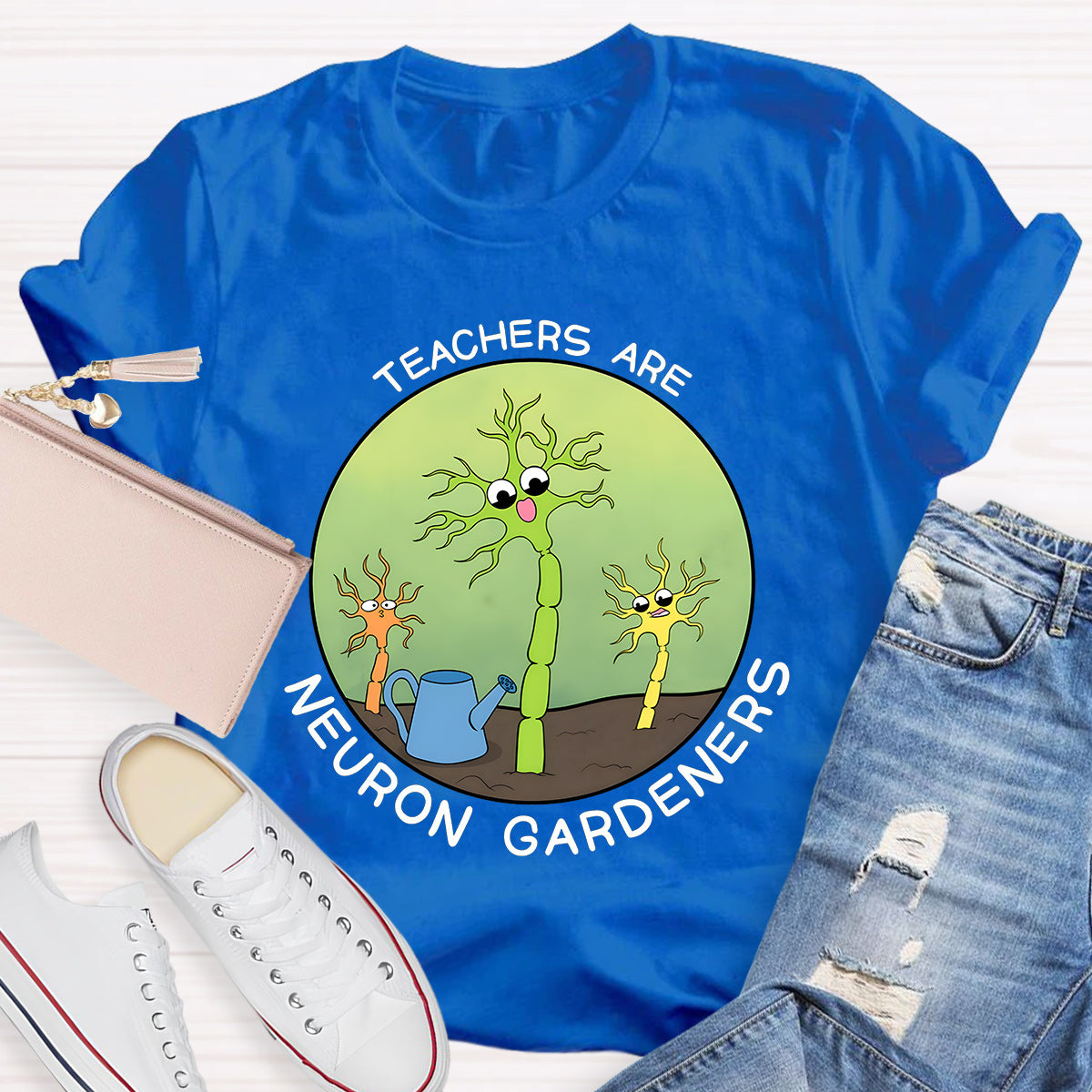 Teachers Are Neuron Gardeners Teacher T-Shirt