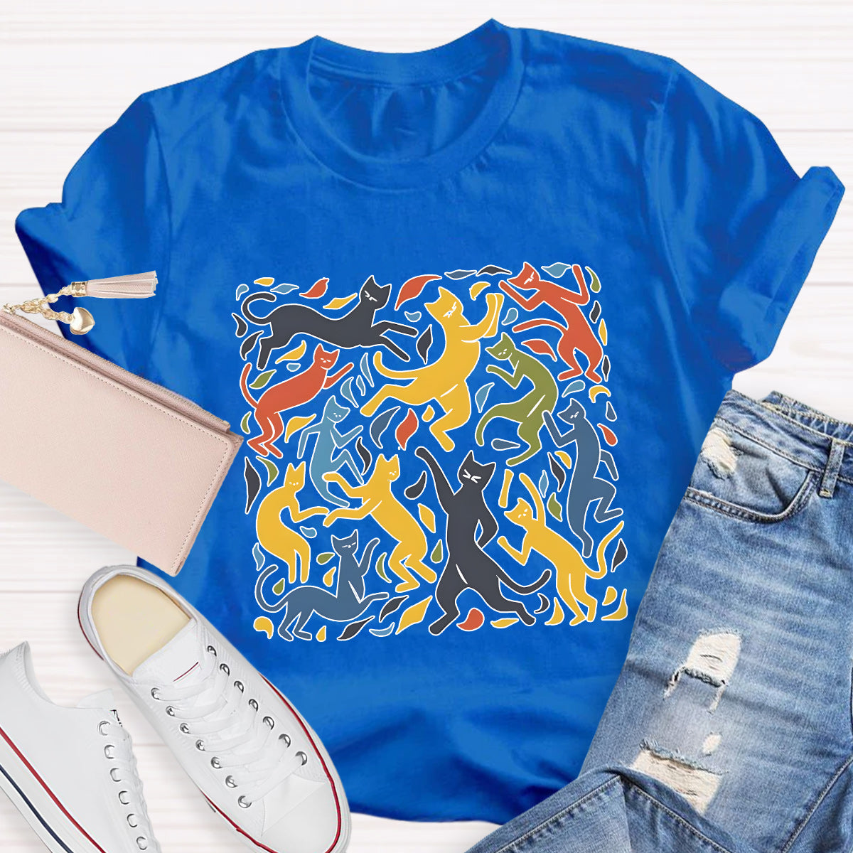 The Dance Inspired Cat Art Teacher T-Shirt