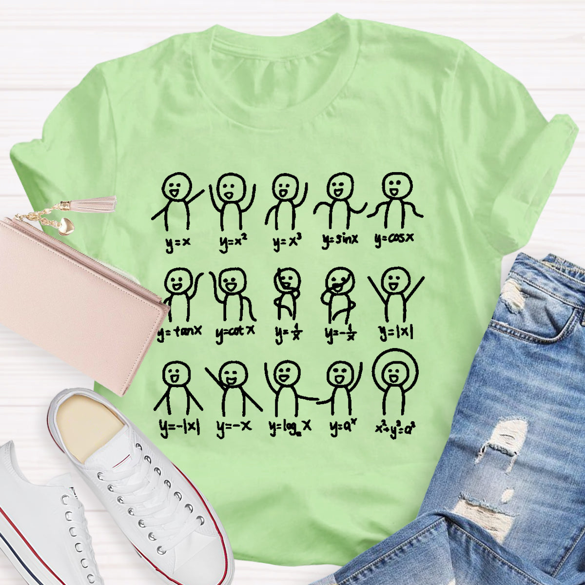 Graph Algebra Dance Figures Math Teacher T-Shirt