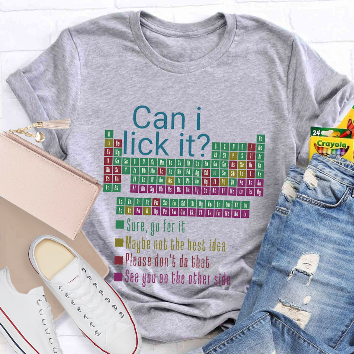 Can I Lick It Funny Science Teacher T-Shirt