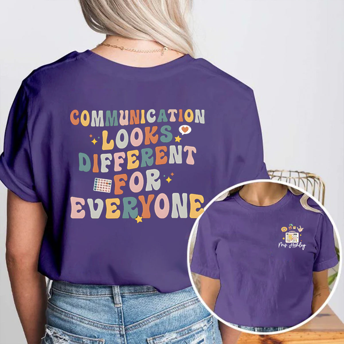Personalized Name Different For Everyone Double Printed T-shirt