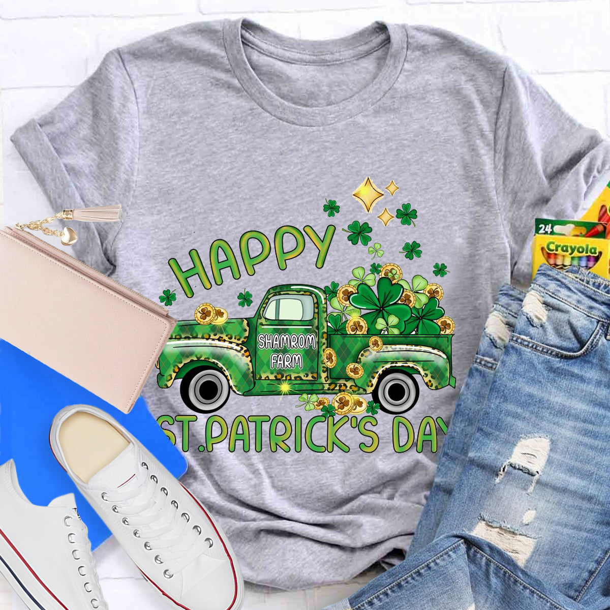 Happy St.Patrick's Day Shamrock Farm T-Shirt