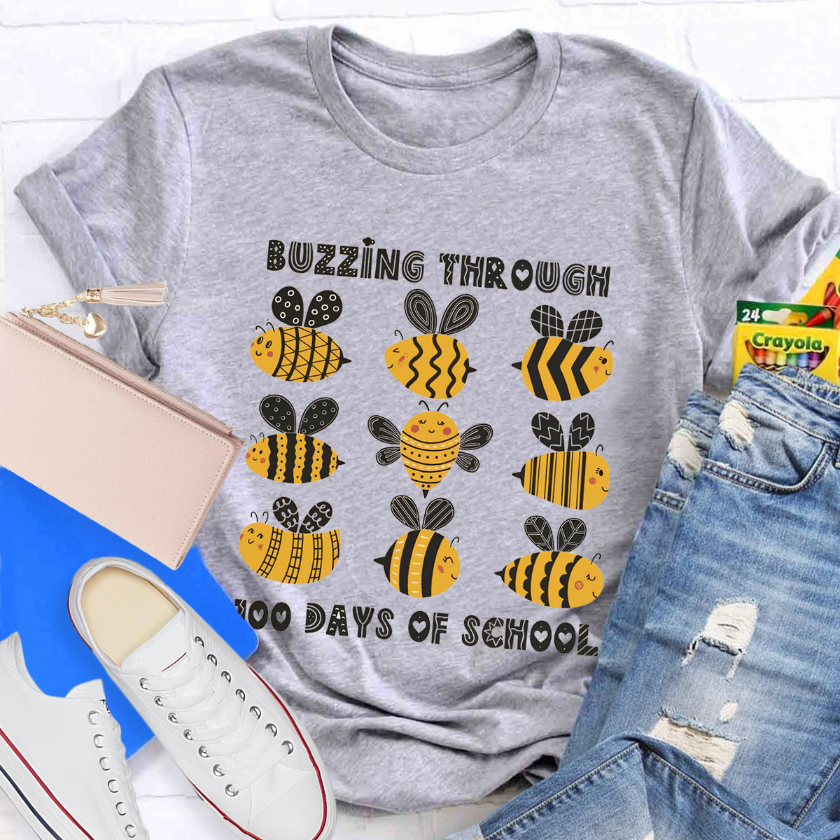 Buzzing Through 100 Days Of School T-Shirt