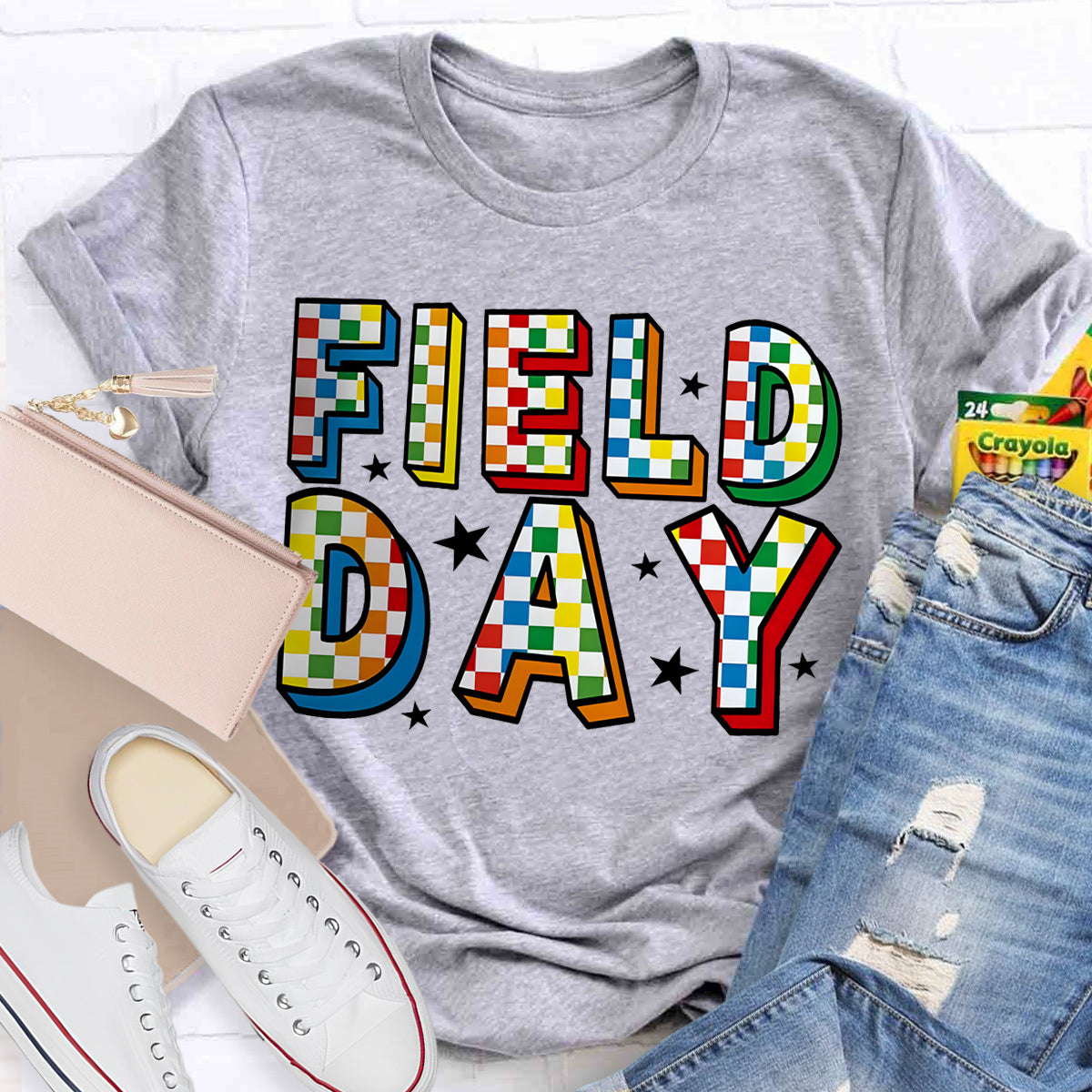 Field Day Black Star Teacher T-Shirt