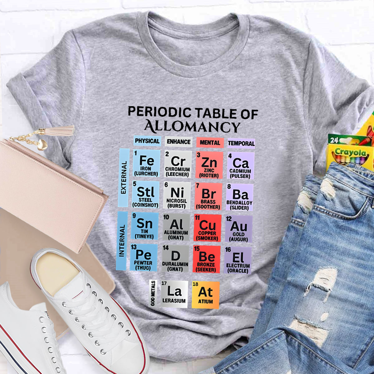 Periodic Table Of Allomancy Teacher T-Shirt