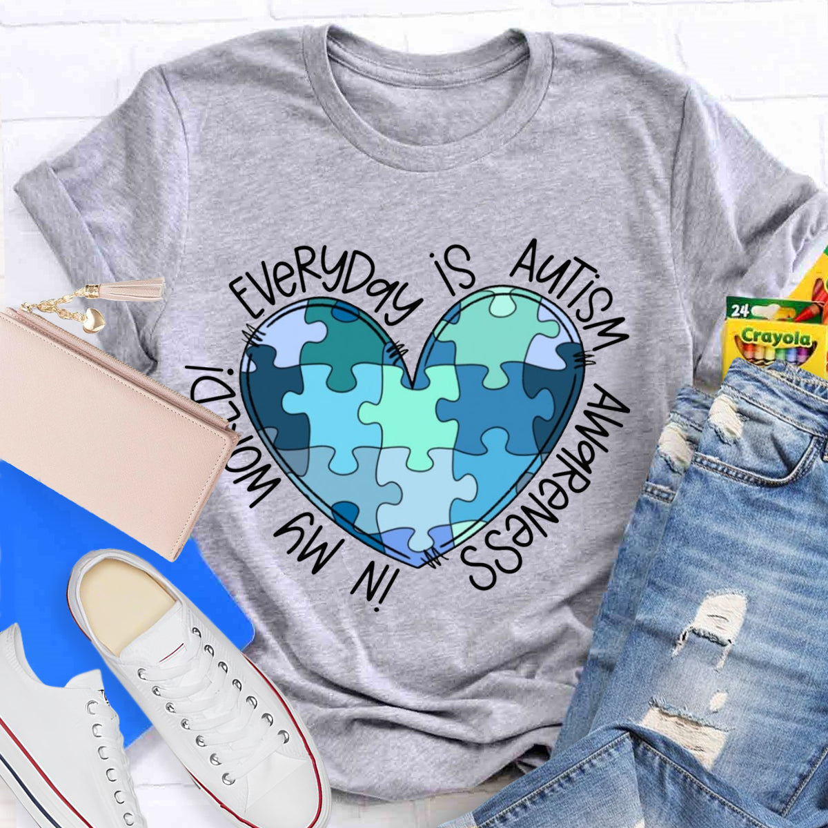 In My World Every Day Is Autism Awareness T-Shirt