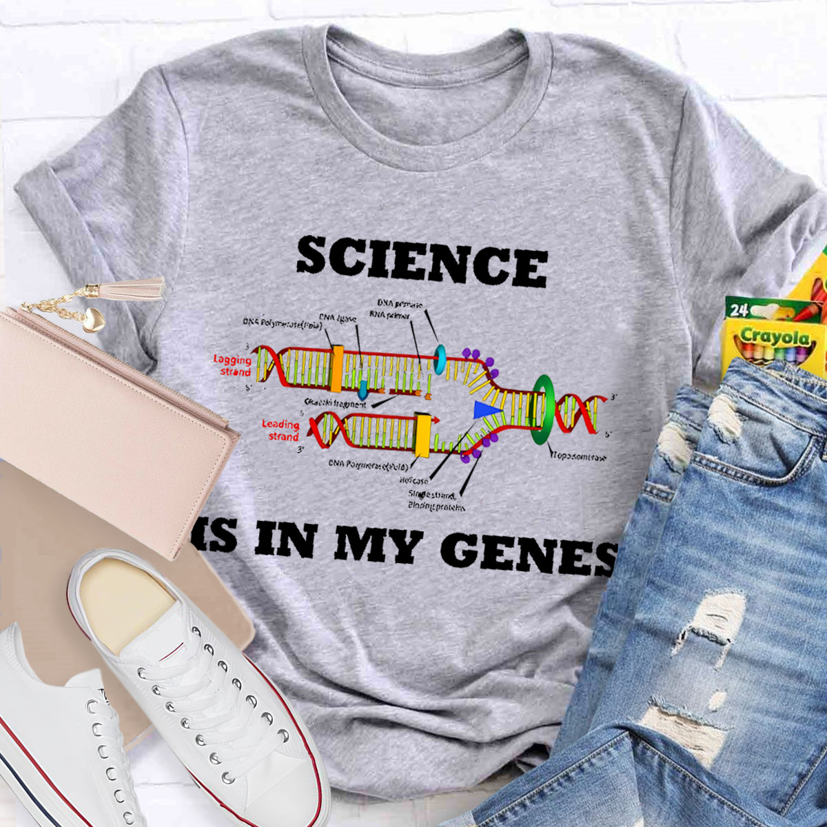 Science Is In My Genes Teacher T-Shirt