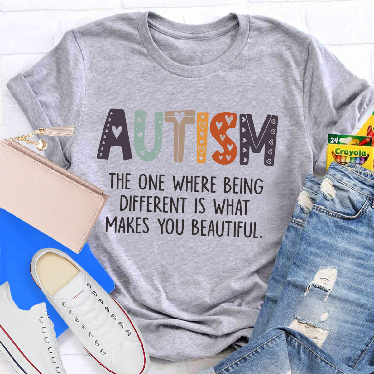 Autism The One Where Being Different Is What Make You Beautiful T-Shirt