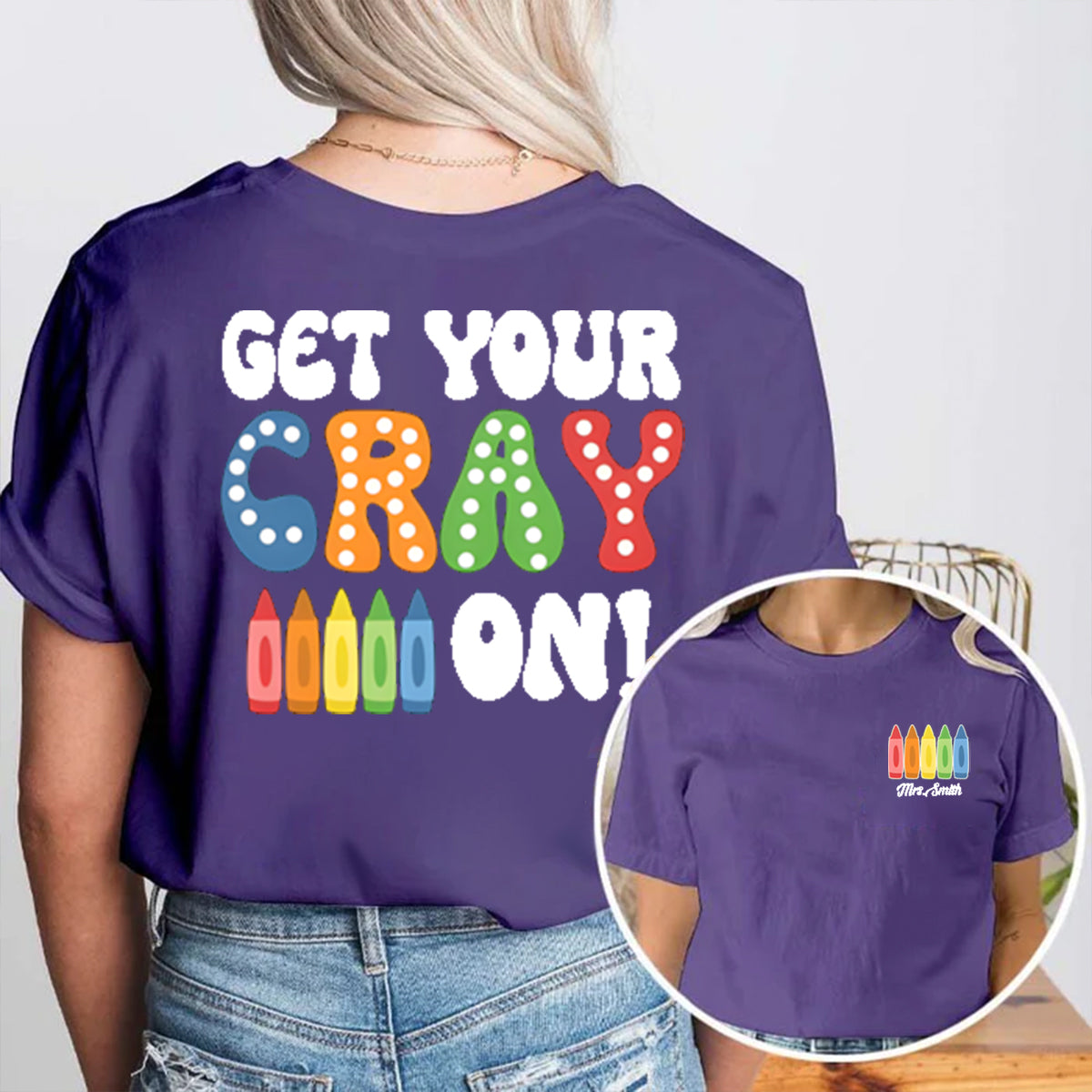 Personalized Name Get Your Cary On Double Printed T-shirt