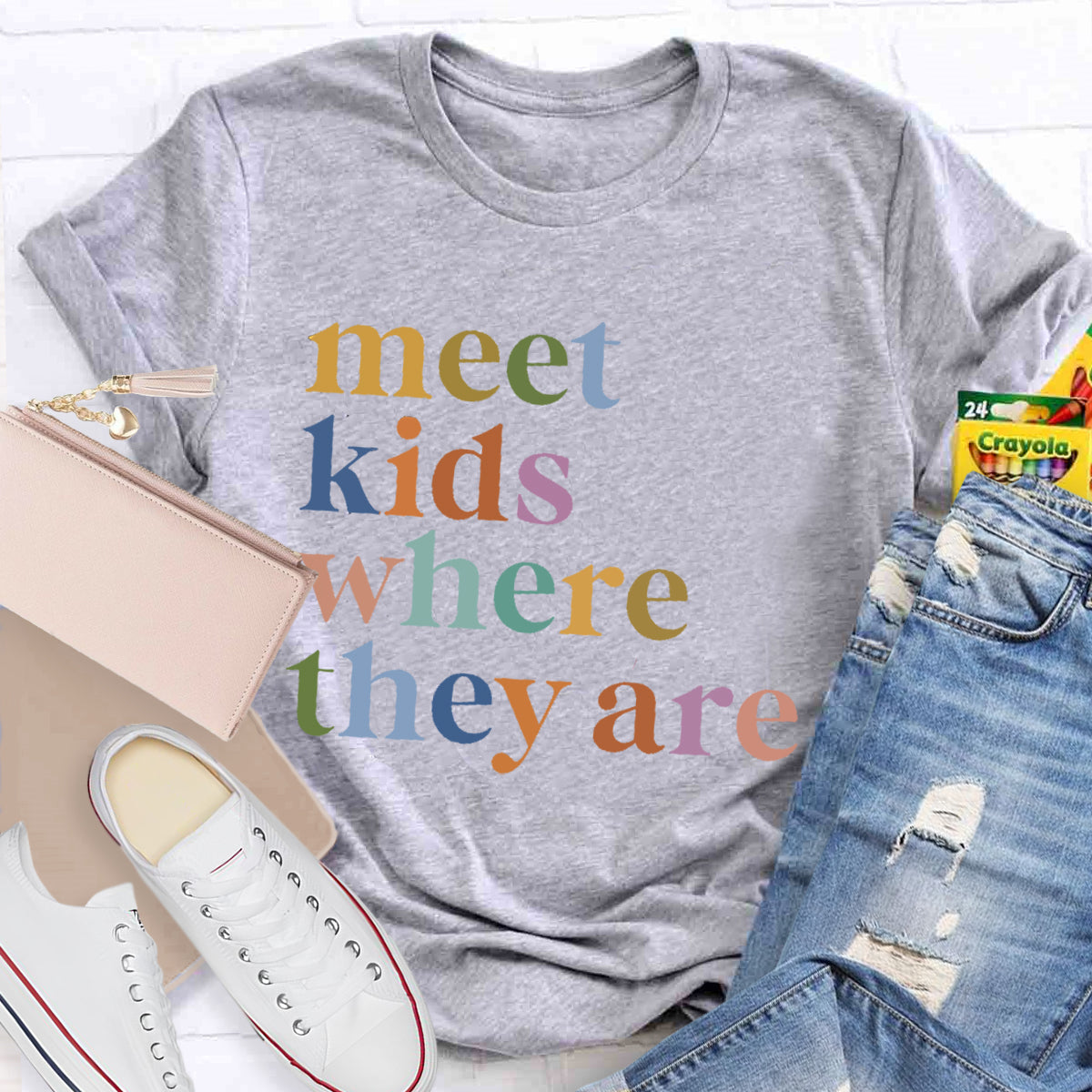 Meet Kids Where They Are Teacher T-Shirt
