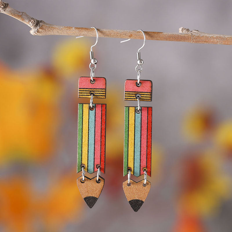 Teaching And Learning About Rainbow Pencil Earrings