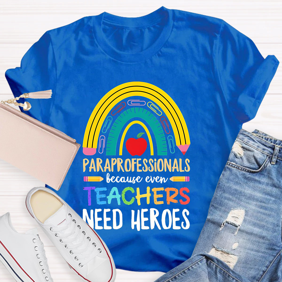 Teacher Needs Heroes Teacher T-Shirt