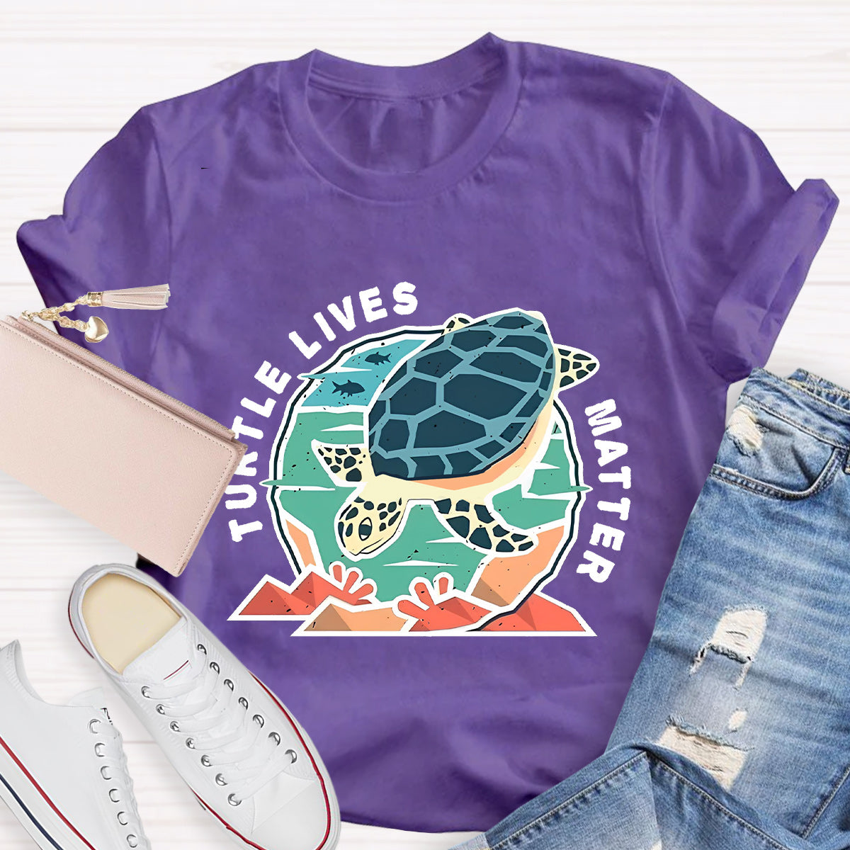 Turtle Lives Matter Teacher T-Shirt