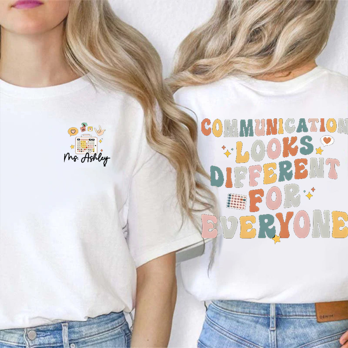 Personalized Name Different For Everyone Double Printed T-shirt
