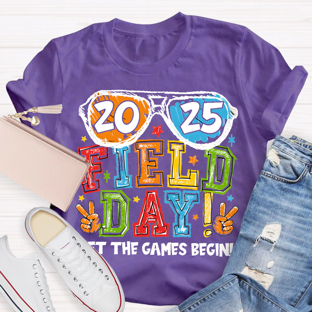 Field Day Let The Games Begin Teacher T-Shirt