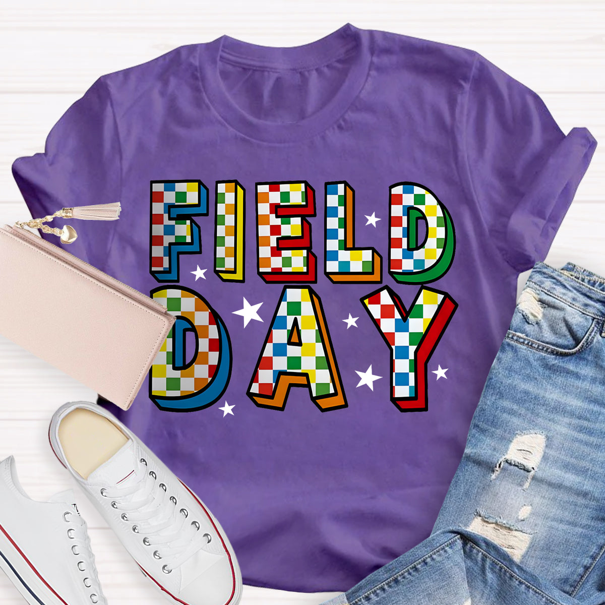 Field Day Black Star Teacher T-Shirt