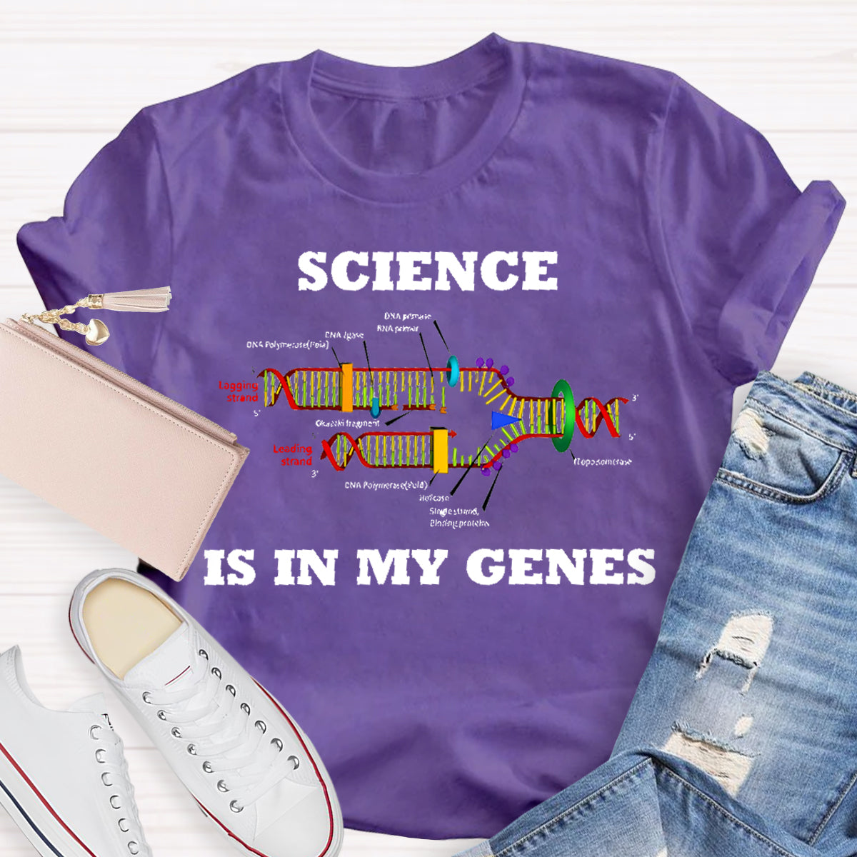 Science Is In My Genes Teacher T-Shirt