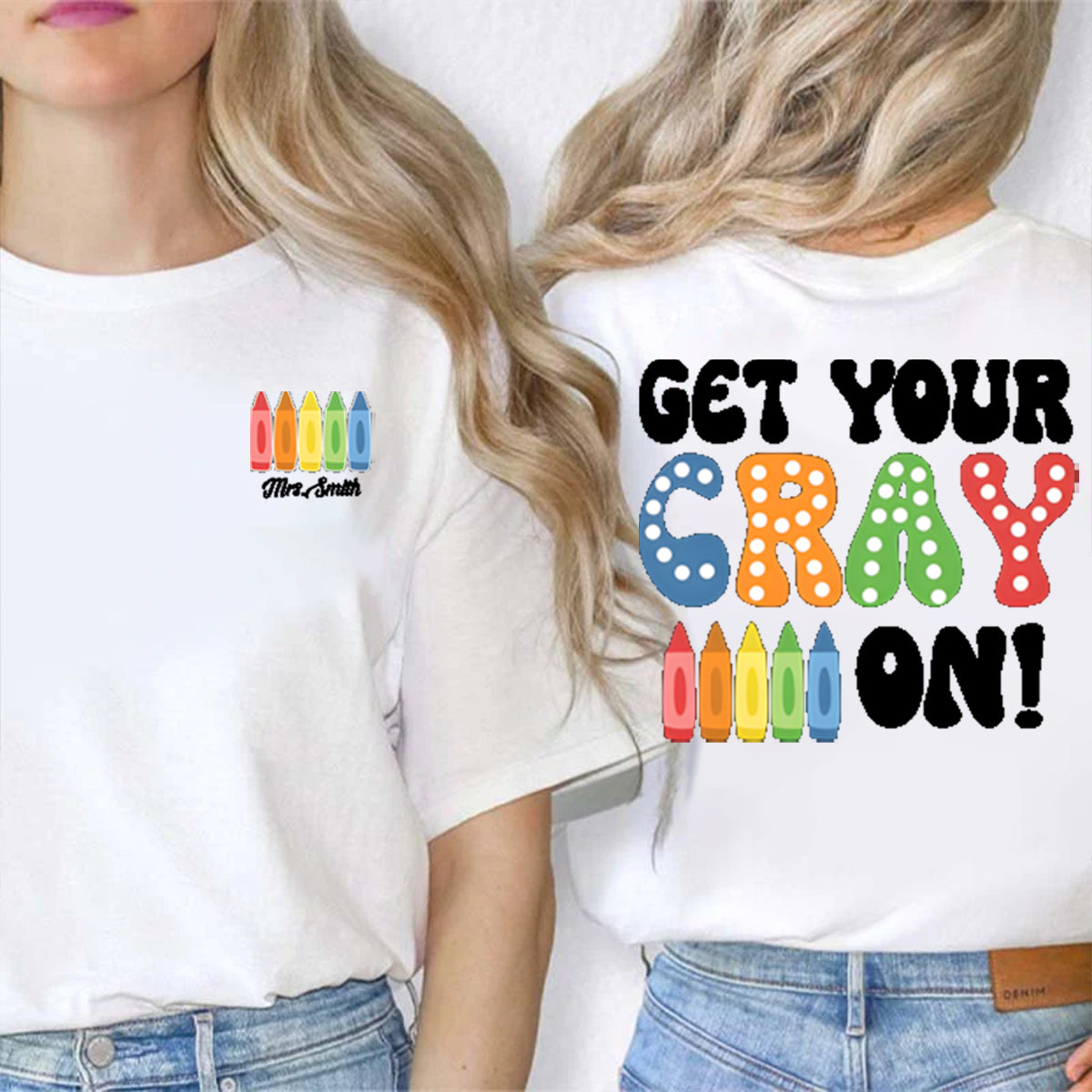 Personalized Name Get Your Cary On Double Printed T-shirt