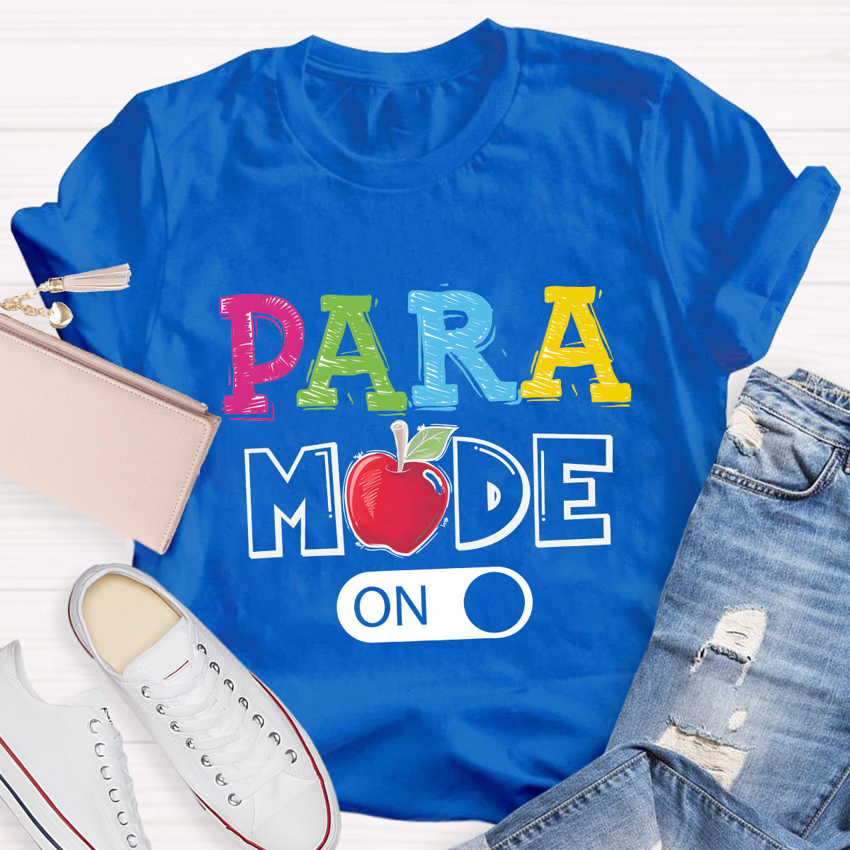 Para Mode On Teacher T-Shirt