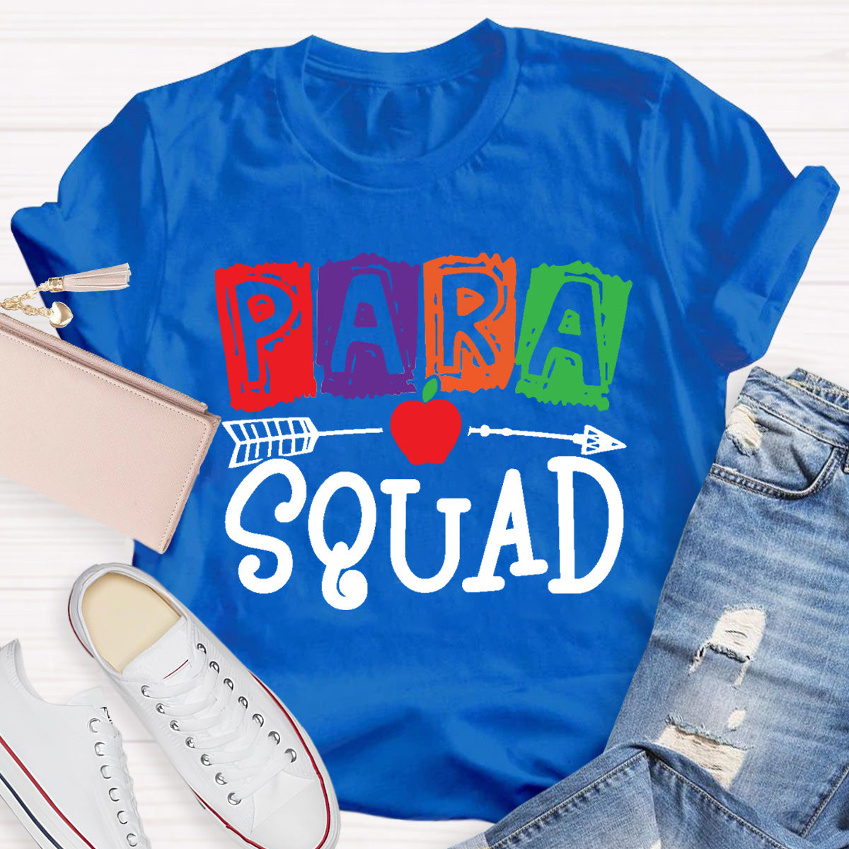 Para Squad Apple Teacher T-Shirt
