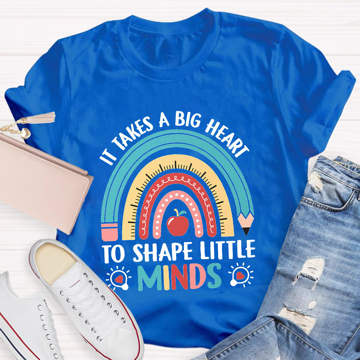 It Takes A BIg Heart Teacher T-Shirt