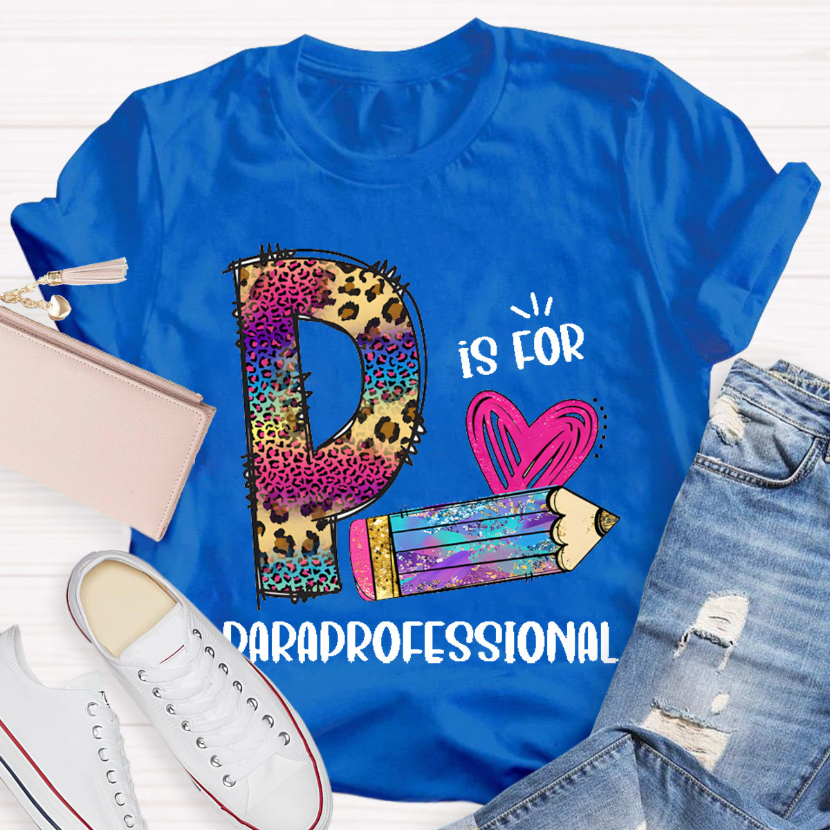 P is For Paraprofessional Teacher T-Shirt