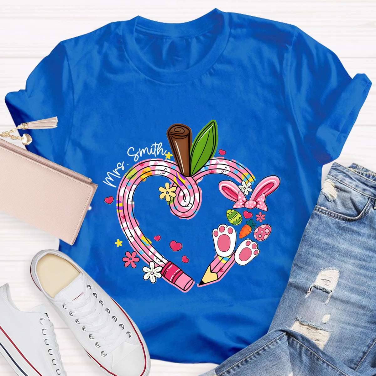 Personalized Name Easter Bunny T-Shirt