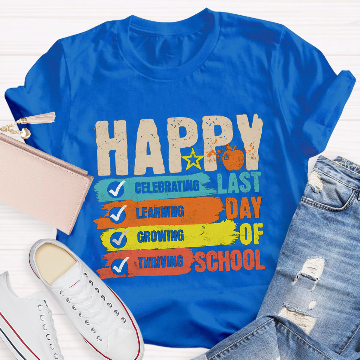 Happy Last Day Of School Star Teacher T-Shirt