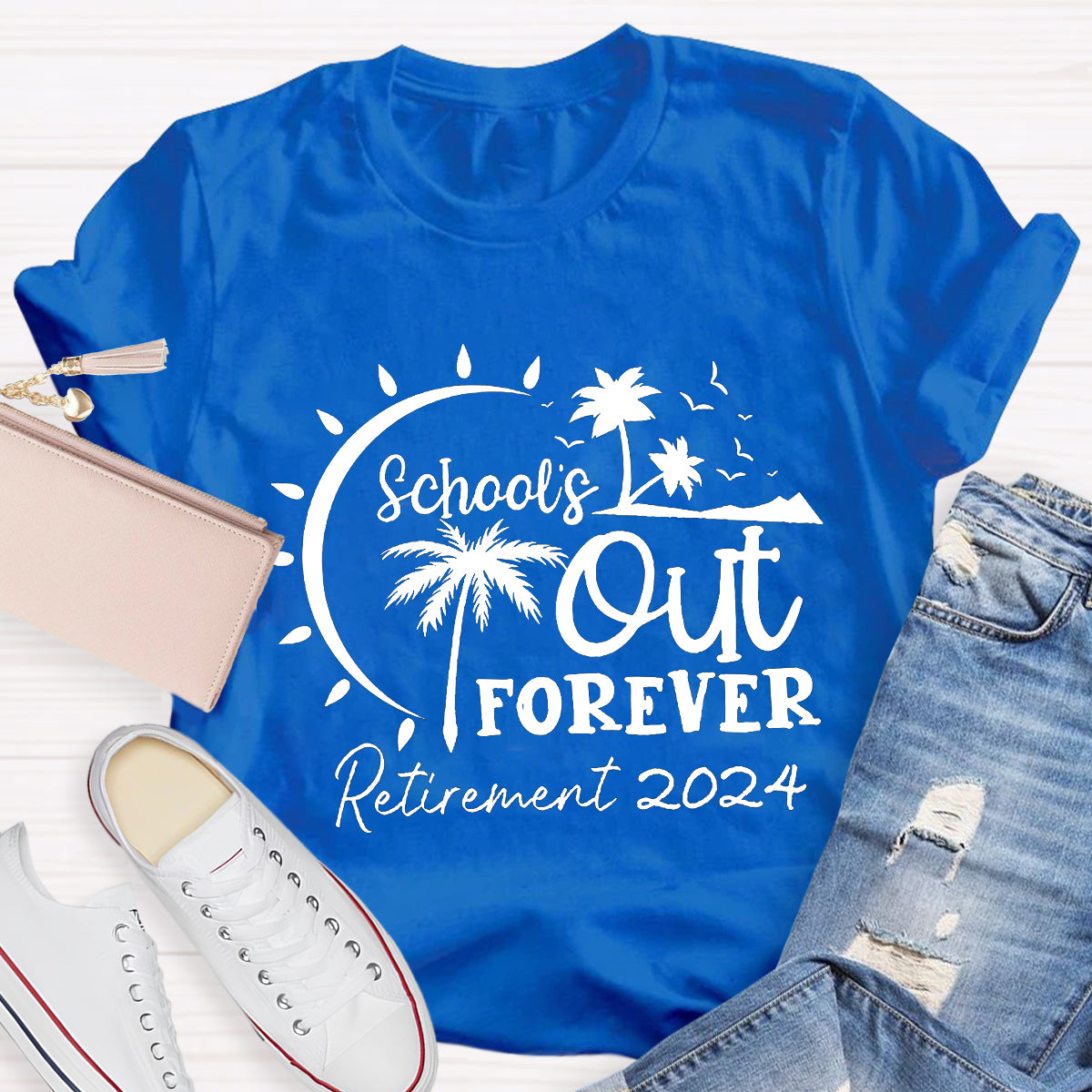 Personalized Retirement Time School's Out Forever T-Shirt