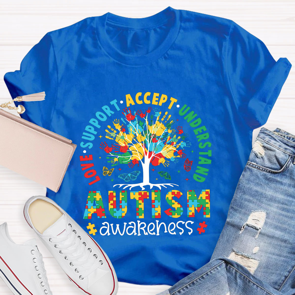 Love Support Accept Understand Teacher T-Shirt