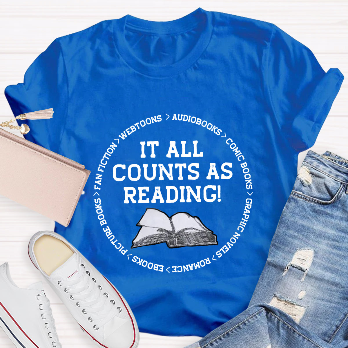 It All Counts As Reading Teacher T-Shirt