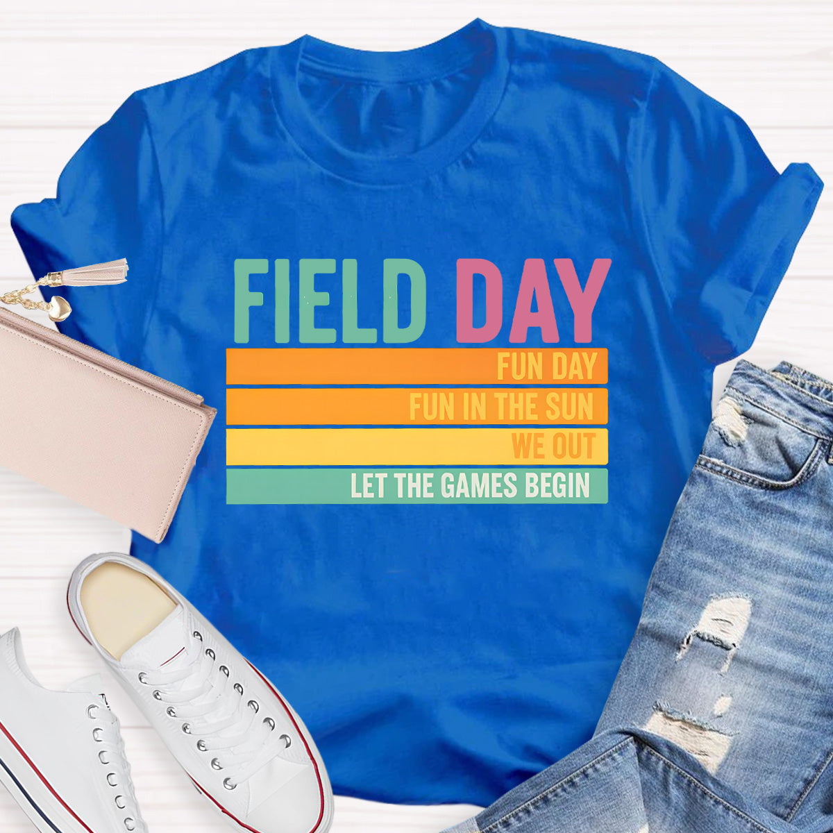 Field Day Let The Game Begin Teacher T-Shirt