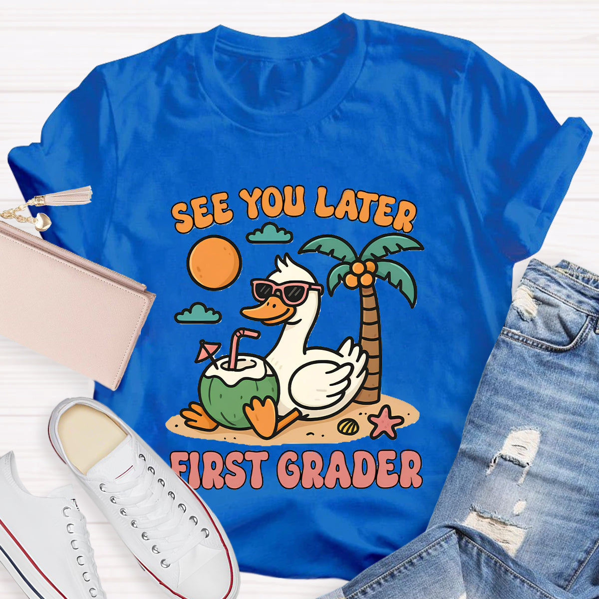 Personalized Grade See You Later Teacher T-Shirt