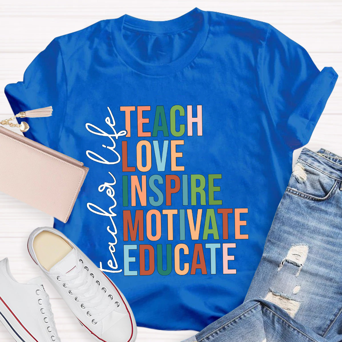 Teach Love Inspire Teacher T-Shirt