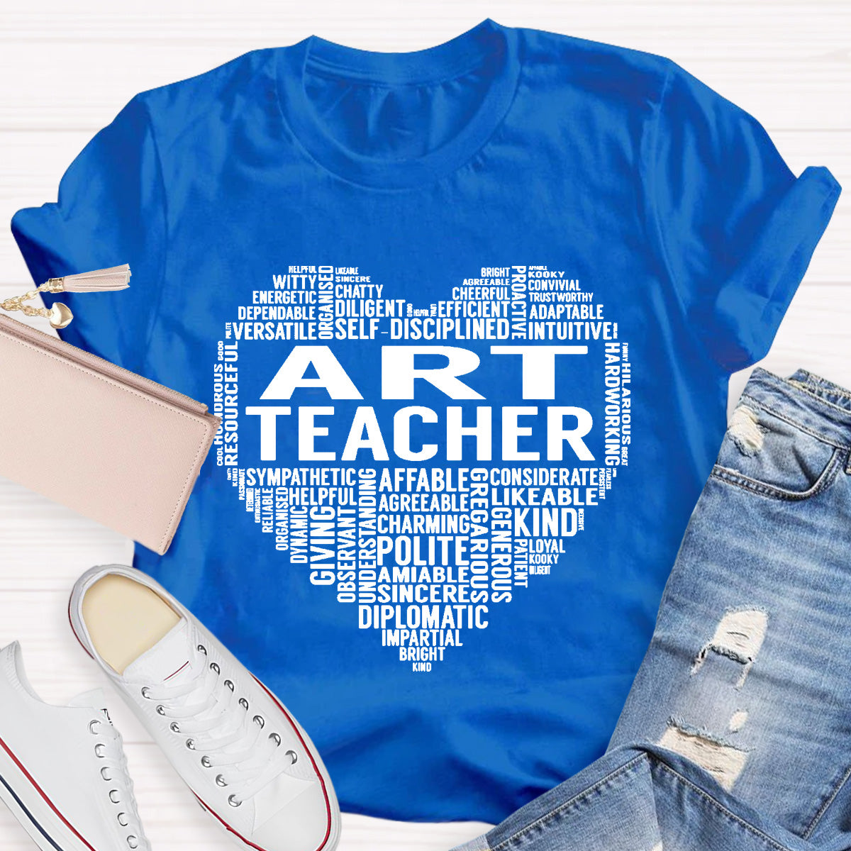 Art Teacher Defination Heart T-Shirt