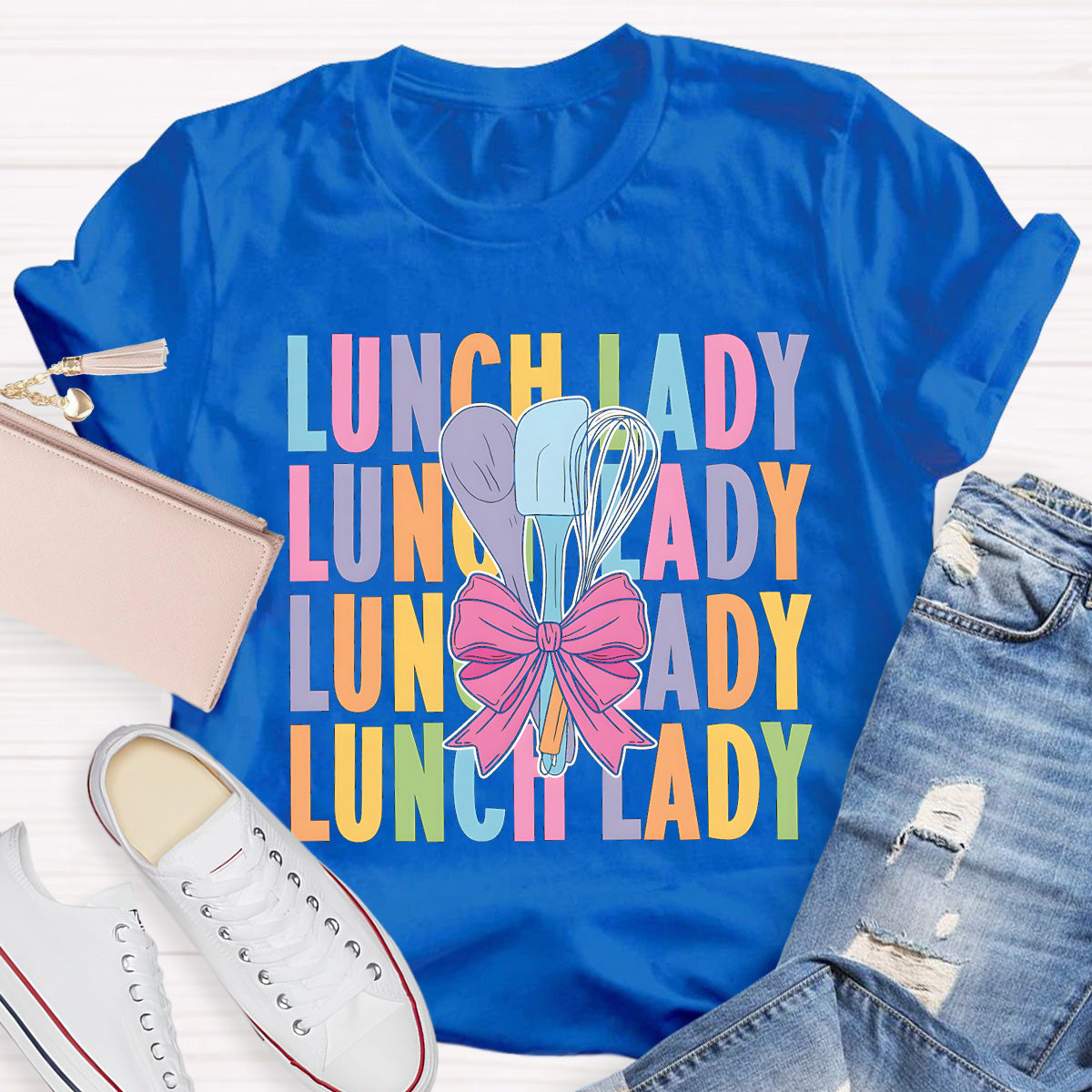 Beautiful Bow Lunch Lady T-Shirt